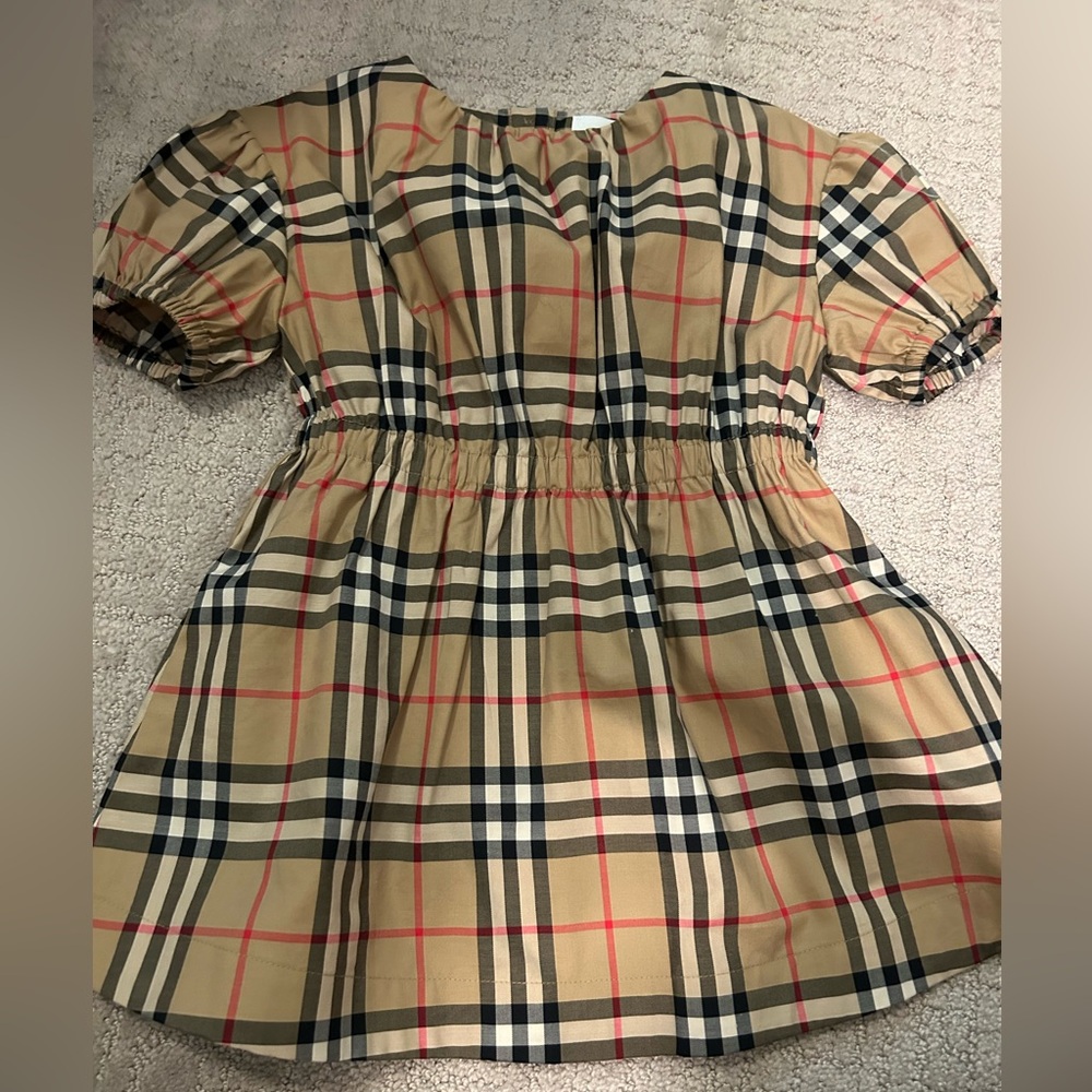 Burberry Plaid Short Sleeve Dress size 2Y